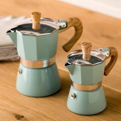 China Coffee Maker Above Stove Coffee Espresso Maker Mocha Maker Gas Car Style Mocha Stove Above Percolator Italian Aluminum Stove for sale