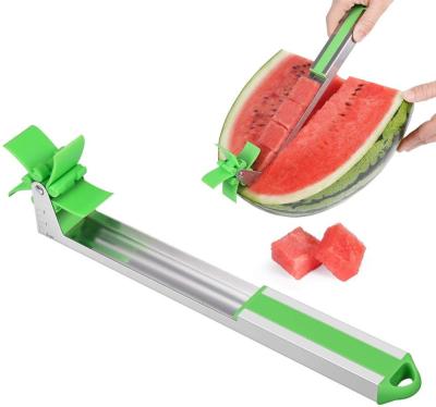 China Viable Stainless Steel Fruit Slicer Watermelon Slicer Cutter Hollow Puncher Fruit Vegetable Tools Kitchen Accessories Instruments for sale