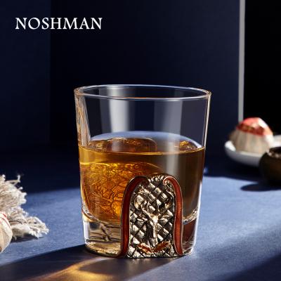 China Bulk Whiskey Glasses Crystal Luxury Diamond Wholesale Cup Factory Direct Enamel NOSHMAN Enamel Whiskey Handmade Handmade Shot Glass for sale