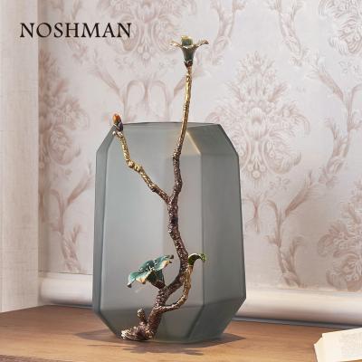 China Art Decor Nordic Creative Home Decorativo de florero Art Decor NOSHMAN New Year Of The Bottle Decorative Enamel Glass Color Decor Living Room Gift for sale