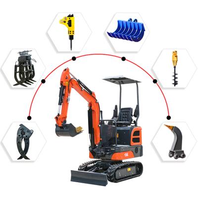 China Building Escavadeira Forestry\Agriculture Machinery Mini Excavators for sale