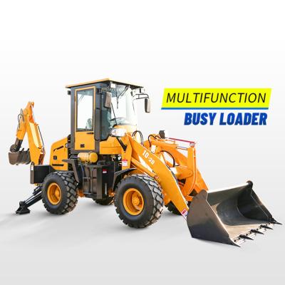 China Cultivate multifunctional tractor backhoe compact garden tractor with loader and backhoe attachments retroescavadeira for sale