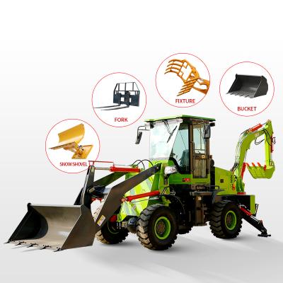 China Brand JDY30-35 Farms Shanding Mini Retroescabadoras Usadas Tractor Loader and Backhoe with Mower Wheel Agricultural Small Loader for sale