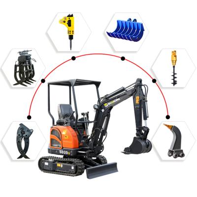 China Garment shops China Shanding SD20U 2 ton mini excavator with CE excavator parts koparka for sale