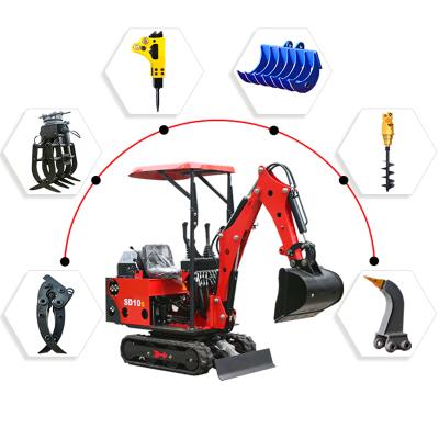 China Factory China 2022 1 ton mini excavator micro digger 1 ton small bagger for sale miniescavadora for sale