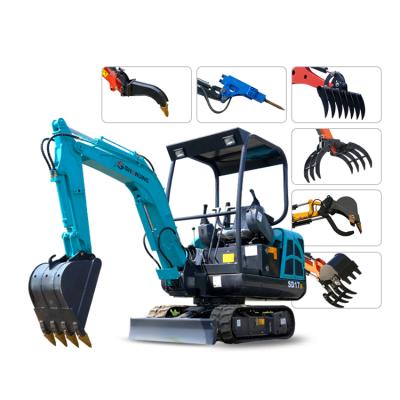 China Construction\Agriculture 1.7 Ton Mini Excavator /1700kg Crawler Excavator for sale