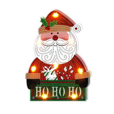 China Factory direct wholesale price Morden Diy Diamond Painting Decoration Lamp Christmas ornaments for bedroom living room for sale