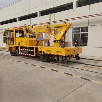 China 45km/H Railway Aerial Work Truck Dual Purpose Aerial Work Car Rail Transit Site Aerial Work for sale