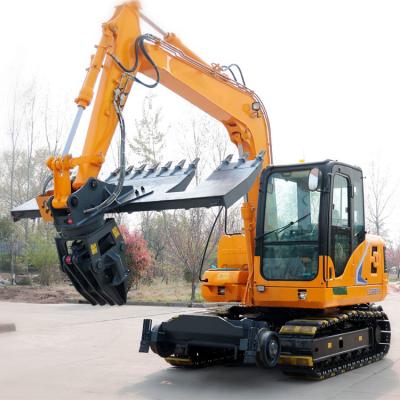 China Pillow Changer Crawler Railway Excavator 6-13 tons  / Railway Construction Equipment Drive Wheel Travel for sale