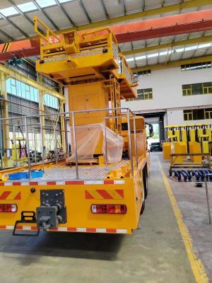 China 35km/H Dual Purpose Heavy Special Truck  Mounted Aerial Platform Jacket Coupler Traction for sale