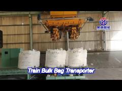 2 cars/h train open car automatic loading machine unmanned for tons of bags