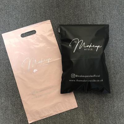 China Custom Luxury High Quality Printed Poly Mailer Bags With Silver Logo For T Shirt Packaging for sale