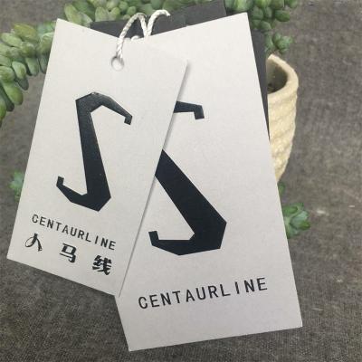 China Guangzhou Sustainable Wholesale Custom Cheap Price 400gsm Cheap Clothing Hang Tag With Logo for sale