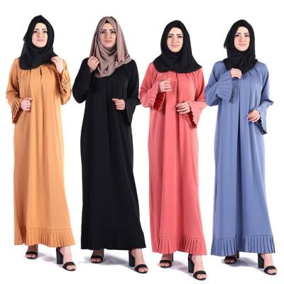 China Casual Arabic Kaftan Abaya Modest Clothing Muslimah Styling Long Sleeve Maxi Dress Muslim Dress Islamic long dress Women's Abaya for sale