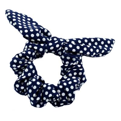 China Hair Accessories [HA1003] Women's Fashion Synthetic Silk Dot Prints Hair Accessories High Quality Polka Dot Silky Large Size Scrunchies. for sale