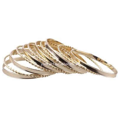 China [BR1008] FASHIONABLE 11 Pieces Shape Multiple Metal Bracelets Set for sale