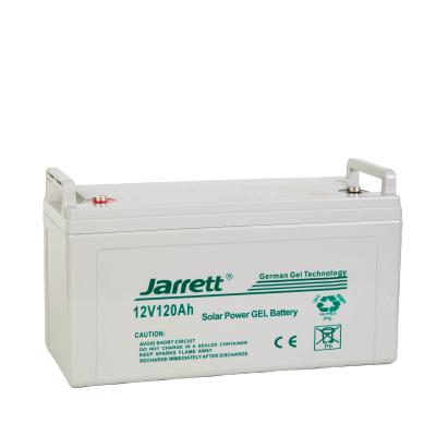 China Jarrett Systems 12V 120AH 50% Storage Capacity Solar Battery Gel Solar Power Battery For Solar Project for sale