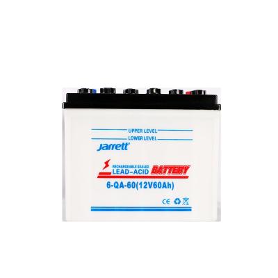 China Home Appliances Jarrett Lead Acid Battery For Solar For Car 12V 60AH Deep Cycle Dry Cell Small Battery for sale