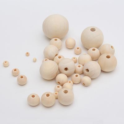 China Wholesale Free Sample Diy Decoration Baby Teether Wooden Beads Teether Stopper Kids Teething Beads for sale