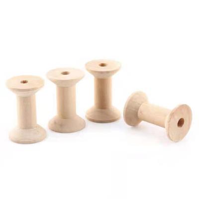 China Europe Factory Price Handmade Wooden Craft Roller Spool Eco - Friendly Material for sale