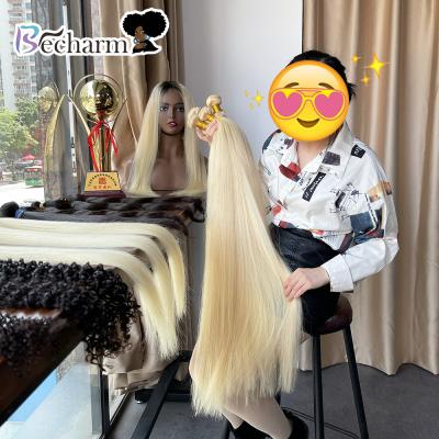 China Raw Unprocessed Indian Virgin Human Hair Silky Straight Blonde Blonde, Raw Unprocessed Virgin Indian Hair Curly Simple Distributor Wholesale for sale