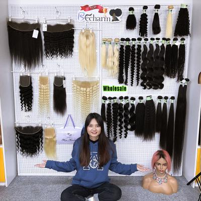 China Silky Straight Raw Indian Hair Straight Unprocessed Indian Water Wave Hair Weave Cuticle Aligned Hair 100 Virgin Hair for sale