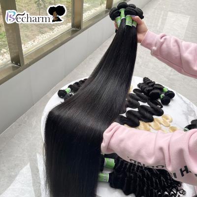 China 100% Virgin Human Hair Raw Unprocessed Double Drawn Hair Extension Bundles, Super Double Drawn Straight Hair, Indian Unprocessed Raw Double Drawn Cambodian Hair for sale