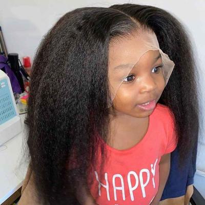 China Yaki Curly Straight Wigs 360 Lace Frontal Wigs For Women Remy Color 150% Peruvian Yaki Hair Wigs Wholesale for sale