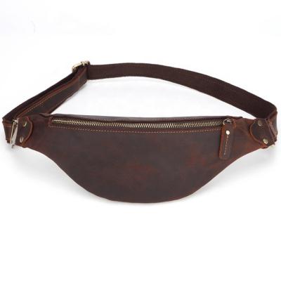 China Wholesale Fashion Waist Bag Customized Anti-theft Genuine Leather Waterproof Bags For Men's Designer Fanny Pack Waist Bag for sale