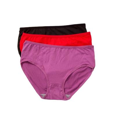 China New Antibacterial Women Milk Fiber Panties Low Waist Women's Underwear Solid Panties For Ladies for sale