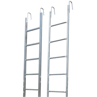 China Scaffolding Parts Pre-galvanized Scaffolding Monkey Ladder Steel Straight Climbing Ladder for sale