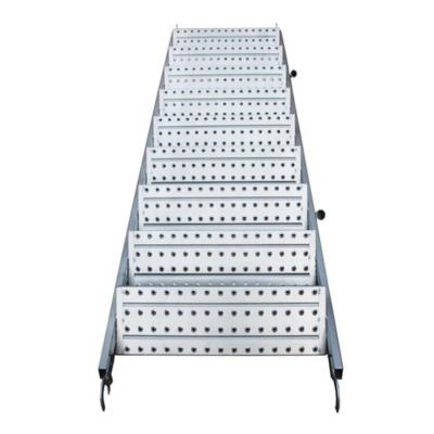 China Q195 Scaffolding Pre-galvanized Steel Platform Ladder For Ringlock Scaffolding for sale