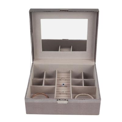 China Wholesale Unique Storage Slots Rings Organizer Jewelry Travel Jewelry Boxes Organizer For Lady for sale