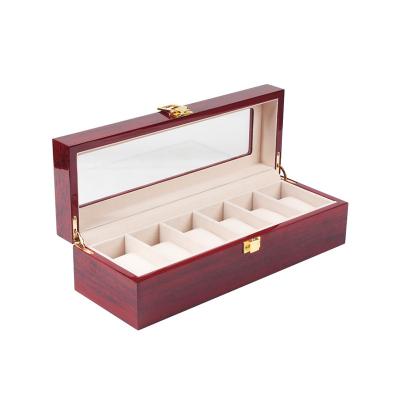 China Fashionable Design Mens Watch Box Large Storage Space Eco-friendly Personalized Wooden Watch Box for sale