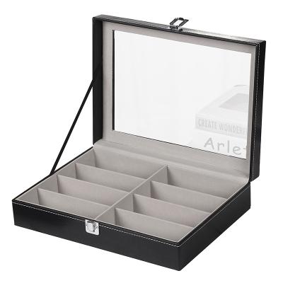 China Luxury fashion high quality PU leather optical glass box, sunglasses box for placing glasses for sale