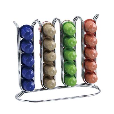 China Fengyue Matalic New Design Metal Coffee Capsule Pod Sustainable Eco - Friendly Holder for sale