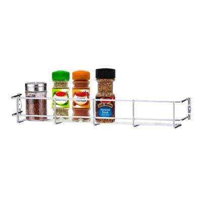 China Rust Proof Iron Kitchen Tiered Wall Rack Hanging Spice Rack for sale