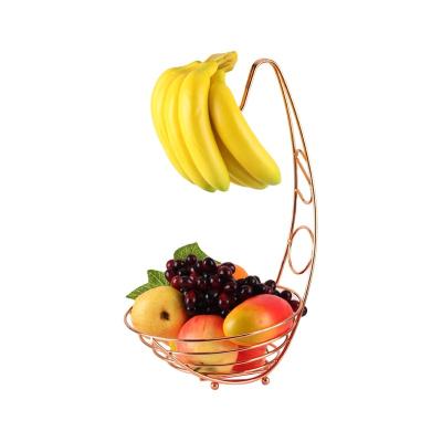 China Fashion Sustainable Style Wire High Quality Fruit Basket For Kitchen for sale