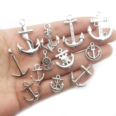 China TRENDY Anchor Ship Charms Pendant For Jewelry Making Bracelet Earrings Necklace DIY Accessories Craft Mix for sale