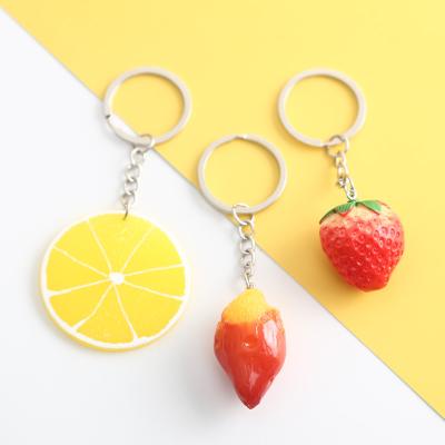 China Souvenir Gifts Promotion Simulation Sweet Potato Lemon Strawberry Lemon Strawberry Men Women Men Women Key Chain Key Ring Gifts Accessories Shoes Key Chain for sale