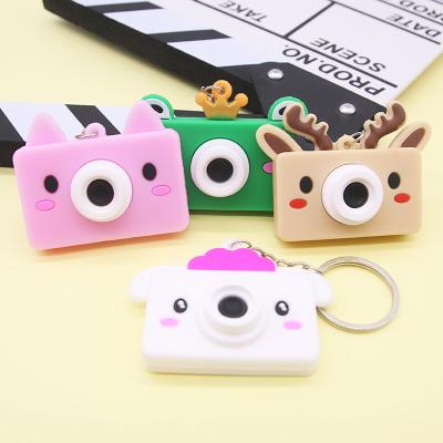 China Souvenir Gifts Promotion Cute Cute Animal Cartoon Camera Key Chain For Women Bag Charm Pendant Key Ring Gifts Jewelry for sale