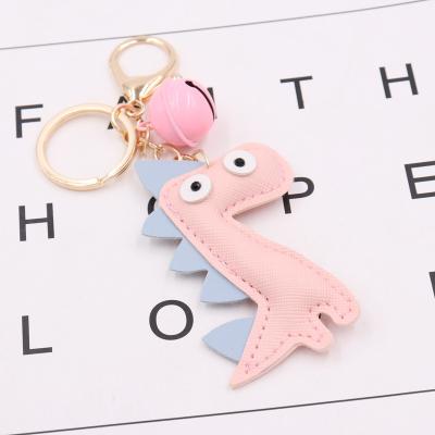 China Cute Animal Leather Back Dinosaur Bag Key Chain Toy Souvenir Gifts Promotion Cartoon Gift Key Chain Women Cute Animal Key Chain for sale