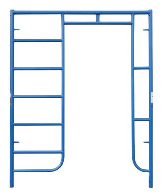 China Industrial Building Material Powder Coated Blue Frame Scaffolding Walk Through H Frame Scaffolding for sale