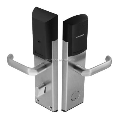 China 304 stainless steel smart plastic hotel id card door lock wifi lock for sale