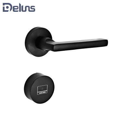 China Hotel Door Lock Deluns Electric Offline And Online Smart Hotel Management System Lock Security With Special Design for sale