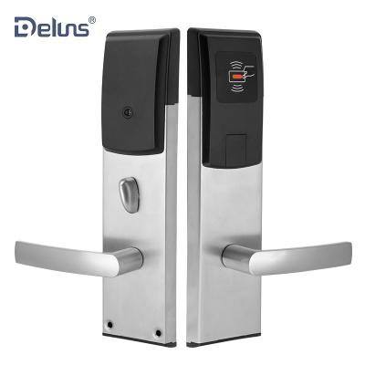 China Euro Wide Canton Safe Room Application Mortise Card Reader Door Europe IC Encoder Hotel Lock 1356 Mhz With Keypad for sale