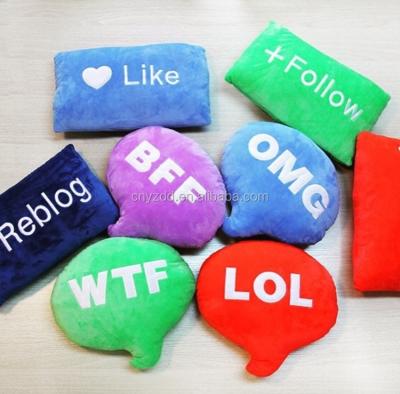 China Custom Plush Toy Cushion BFF WTF LOL OH MY GOD Plush Character Pillows / Pillow Pet for sale