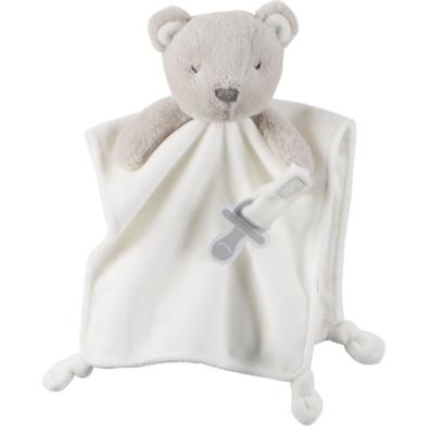 China Lovely Rabbit PORTABLE Wholesale Teddy Bear Safety Blanket Plush Toy for sale