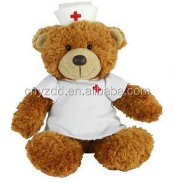 China Plush Stuffed Nurse Teddy Bear/Handmade Stuffed Bear Teddy Bear Toy/Plush Toy Doctor for sale