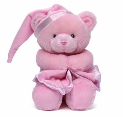 China Pink Plush Toy 28cm High Sitting Tedd Sound Toy /Stuffed Bear with Soft Music/Musical Toy Stufferd Bear Operated by Battery for sale